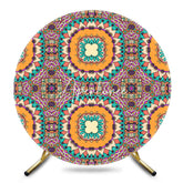 Aperturee - Aperturee Abstract Mandala Floral Round Ethiopian Backdrop